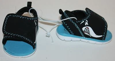 Circo Adelso Bebé Infante Niños Negro y Azul con Tiburón Sandalia Zapatos Talla 2 Nuevo con Etiquetas Foto 1 de 2