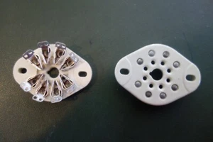 1  EA EF JOHNSON USA VINTAGE 8 PIN CERAMIC VACUUM TUBE SOCKET NOS New Old Stock - Picture 1 of 1