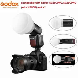 US Godox AK-R22 Silicone Collapsible Flash Diffuser Dome Fr AD100PRO AD200PRO V1 - Picture 1 of 8