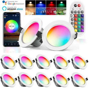 LED Einbaustrahler 5W 9W Einbauleuchten Bluetooth Decken Spot Downlight Dimmbar - Bild 1 von 18