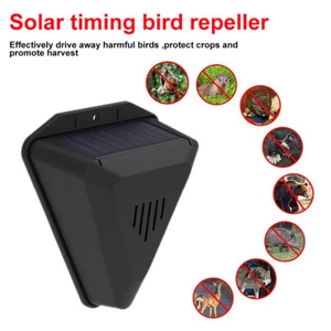 Solar Motion Sensor Alarm sendet lautes Hundebellen und Schussgeräusche Wasserd - Picture 1 of 21