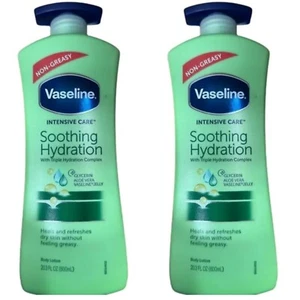 2x Vaseline Intensive Care Soothing Hydration Body Lotion 20,3 oz/600ml - Bild 1 von 4