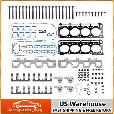 Kit de elevadores sin MDS juntas de cabeza pernos para Dodge Challenger Jeep 11-18 6,4 L V8 Foto 1 de 4
