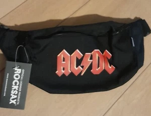 Rocksax Officially Licensed AC/DC Lightning Fanny Pack Zipper Bag Belt Bag - Picture 1 of 4