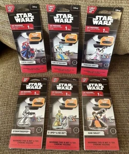 Star Wars Car Air Fresheners w/ Display Stand - Darth Vader Luke Lea - Set of 6 - Picture 1 of 6