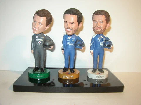 3 PC NASCAR/ VALVOLINE BOBBLEHEAD SET Dale JR, Jimmy Johnson, Kasey Kahne Cover