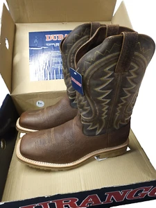 Herren Durango Maverick Pro Stahlkappe Wasserdicht Western Arbeitsstiefel Braun 13M - Bild 1 von 9