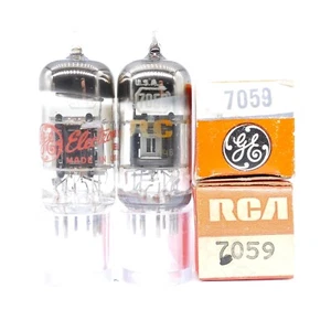 Two Choice RCA 7059 Tubes NOS NIB Pentode/Triode TV-7 Test Results - Picture 1 of 3