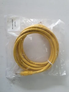 ETHERNET NETWORK CROSSOVER CABLE RJ45 CAT 5 YELLOW BRAND NEW 2M - Picture 1 of 1
