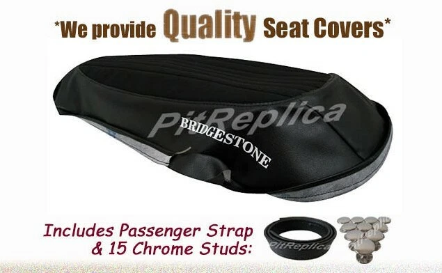 BRIDGESTONE 350 GTR GTO 1969 1970 1971 *GAMUZA PRENSADA TÉRMICAMENTE* CUBIERTA DE ASIENTO [ZACLC] Foto 1 de 4