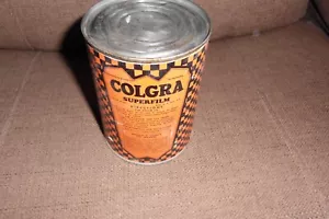 Rara etiqueta de papel lata aditivo de aceite de motor COLGRA Superfilm 18 oz. Completo - Imagen 1 de 6