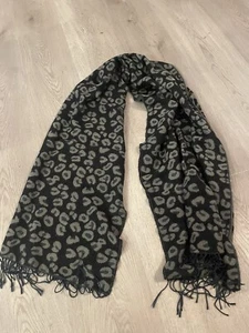 ZARA ANIMAL SCHWARZ LEOPARDENMUSTER SCHAL HERREN - Bild 1 von 4