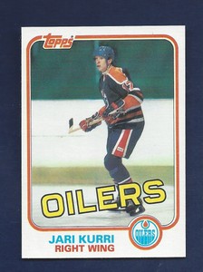 CENTERED HIGH GRADE 1981-82 TOPPS HOCKEY #18 JARI KURRI ROOKIE SHARP .99 SH (8)