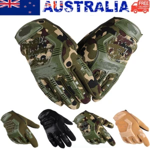 Men Full Finger Tactical Gloves Army Military Cycling Bike Skiing Training Glove - Picture 1 of 15
