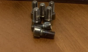 (7) BLACK CHROME SMOOTH SOCKET CAP SCREWS 3/8-16 x 3/4 MIDWEST #33522 - Picture 1 of 2