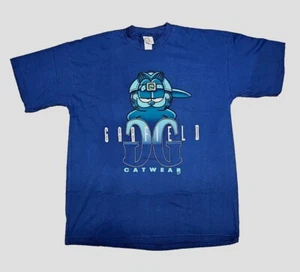 Garfield "Catwear" Short Sleeve Navy Blue Mens T-Shirt, Size Xl, Made in USA - Picture 1 of 6