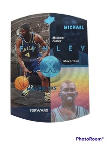 Michael Finley 1997-98 Upper Deck SPX Sky Blue Parallel Card #10 - Mavericks