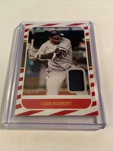 2021 DONRUSS Luis Robert SSP relic 87M-LR Red Parallel #68/99 🔥 🔥 🔥 - Picture 1 of 2