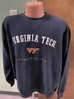 Virginia Tech Hokies NCAA Men's Black Sweatshirt VF Imagewear  size large - Image 1 of 3