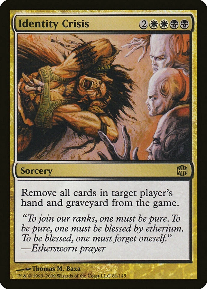 Magic the Gathering IDENTITY CRISIS 81/145 Alara Reborn #81/145 Gold Rare 2009 - Image 1 of 1