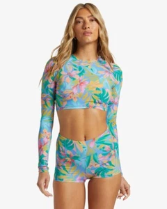 Billabong $190 Tropic Daze Rashguard Large & Marina High Waist Shorts XL - Picture 1 of 13