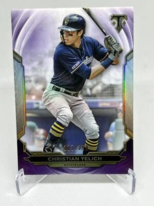 2019 Topps Triple Threads #13 Christian Yelich Amethyst #/299 - Picture 1 of 2
