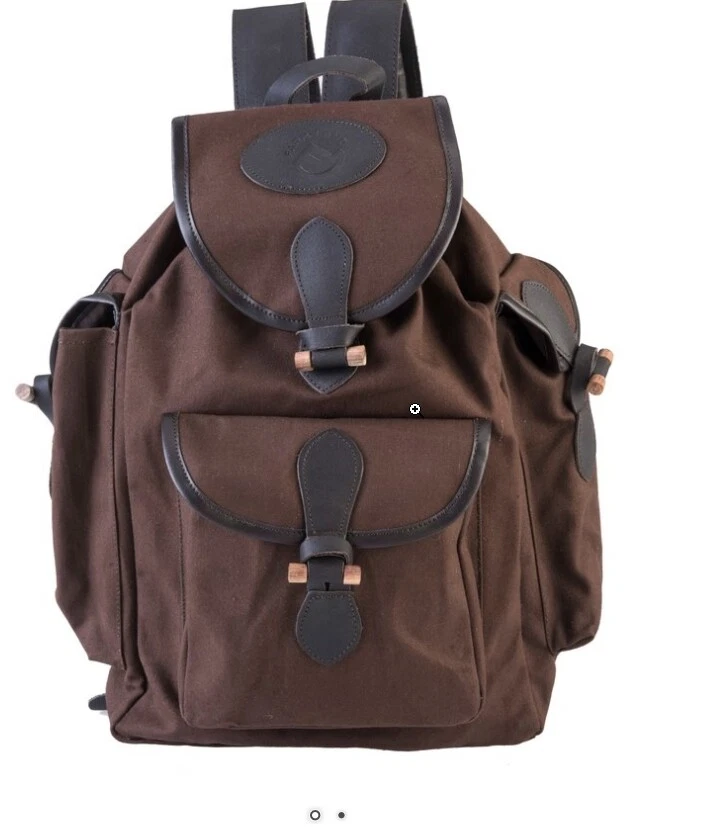 Jagdrucksack Canvas , Pirsch - Rucksack mit Leder Trageriemen , Outdoor Rucksack - Bild 1 von 1