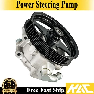 Power Steering Pump w/Pulley For Ford F-150 2004-2008; Lincoln Navigator 2003-06 - Image 1 of 4