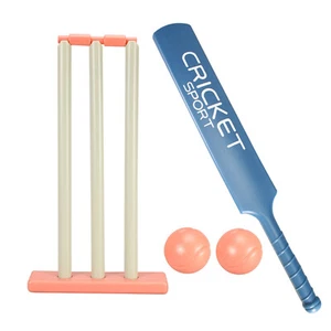 Kids Cricket Set Plastic Bat Set And Beach Wicket Stand Kitfor Kids (3 Years Up) - Picture 1 of 6