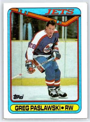 1990-91 Topps #154 Greg Paslawski - Image 1 of 2