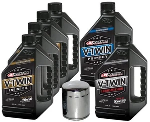 Complete Engine Oil Change Kit V-Twin Synthetic Blend HD Twin Cam, 6 quart 171C - Picture 1 of 3