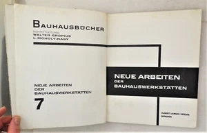 NEUE ARBEITEN DER BAUHAUSWERKSTATTEN, Walter Gropius 1925 German Bauhaus Design - Picture 1 of 11