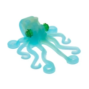 1x LEGO Animal Octopus Transparent Blue Glow IN The Dark Eyes Green 6086pb01 - Picture 1 of 1