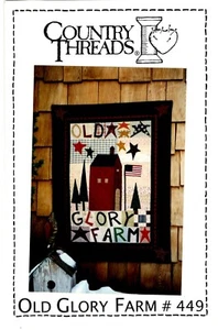 Edredón de pared Old Glory Farm patrón de Country Threads 449 - Imagen 1 de 2