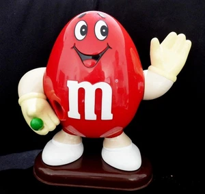 Vintage '10" Red M&M’s Candy Dispenser Collectible - Picture 1 of 8