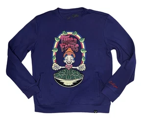 Felpa Civilized Funky Farms uomo girocollo grande grafica ricamata - Foto 1 di 12