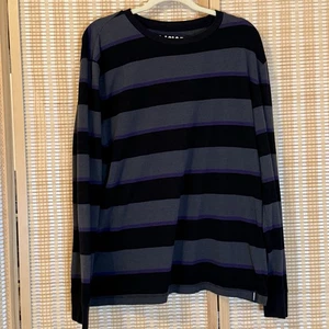 Tony Hawk Herren XL gestreifter leichter Pullover Skater Streetwear Preppy Büro - Bild 1 von 5