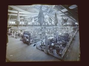 John Royle & Sons Paterson N.J. Machinery 1876 Exhibition GLASS PHOTO NEGATIVE - Picture 1 of 2