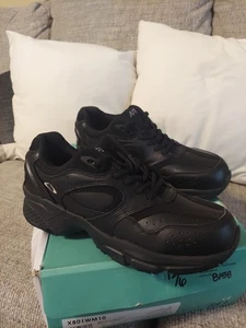Apex Walker X801 Damengröße 10 Medium Wandern Diabetiker schwarz Leder Schnürschuhe - Bild 1 von 11