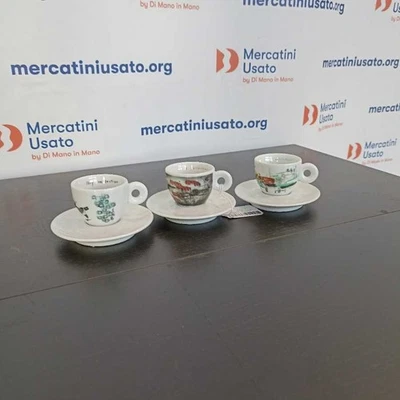 3 Tazzine Vintage Illy Collection Serie An Du 1995 Ipa Italia Firmate e Numerate - Immagine 1 di 4