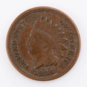 1864 Indian Head Cent IHC 1c Penny - Picture 1 of 2