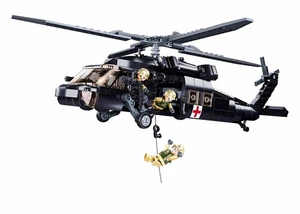 UH-60 Black Hawk Brick Modellhubschrauber - Sluban M38-B1012 - 692 Steine - Bild 1 von 5