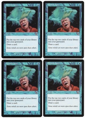 Mental Note x4 4x 2002 Judgment PLAYSET Blue Common Instant MTG NM AZ1 - Image 1 of 2