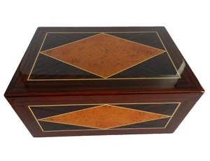 Cigar Humidor Large 15x10x7 Cedar Interior with Tray Holds up to 100 Cigars - Picture 1 of 11