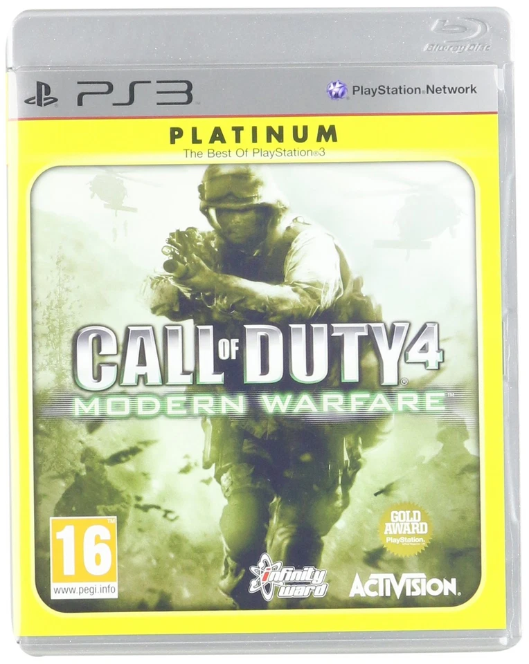 Platinum Call of Duty 4 Modern Warfare Ps3 Game