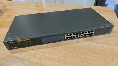 D-Link DES-1016R+ 16 POrt Ethernet Unmanaged Switch *FreeP&P* - Image 1 of 4