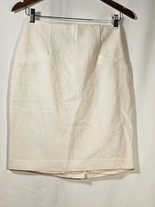 OBR Skirt Womens Cream Pencil Skirt Size 6 - Picture 1 of 5