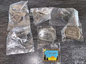 SPILLA 7 pezzi Harley-Davidson 115° anniversario aquila volante forze armate Sturgis - Foto 1 di 9