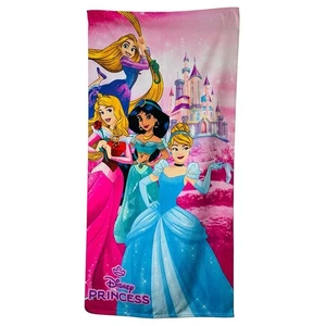 Princess Beach Towel Soft Kids Childrens Girls Microfibre Disney 70cm x 140cm - Picture 1 of 3