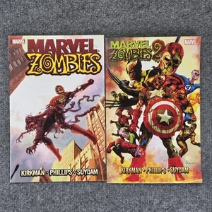 MARVEL ZOMBIES 1&2 Comic Book tpd Robert Kirkman Spider-Man Cover graphic novels - Picture 1 of 9